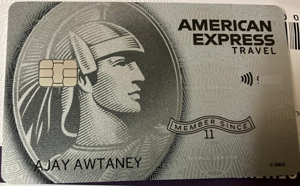 Credit card with a picture of a man on it