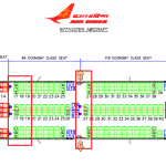 a diagram of an airplane seat