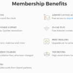 a screenshot of a membership benefits
