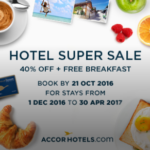 a poster for a hotel super sale