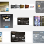 a collage of credit cards