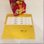 a gift box and tickets