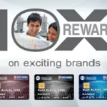 a group of credit cards with text