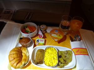 Air India Paneer Bhurji Breakfast