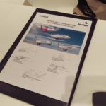 a document with a picture of airplanes on it
