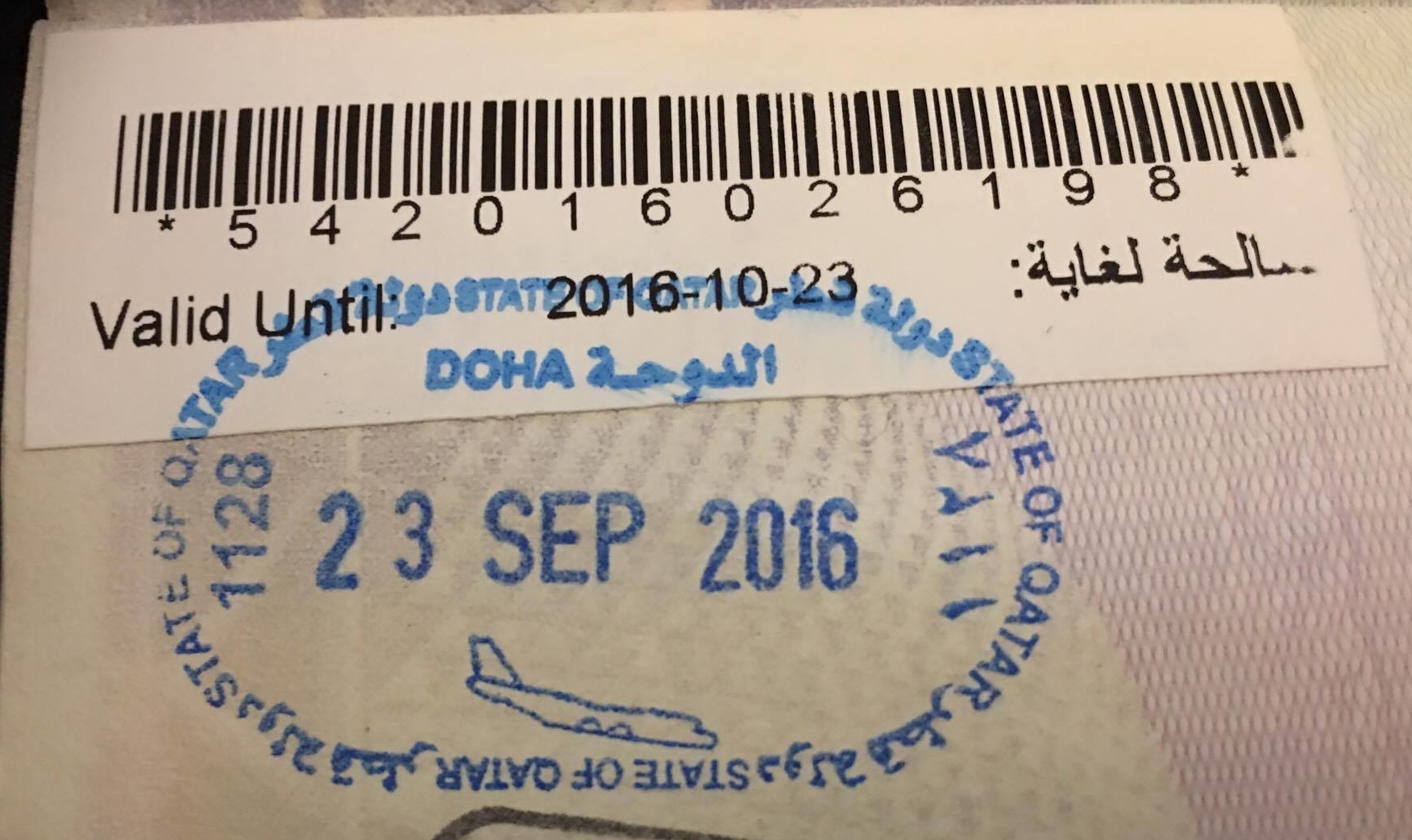 Qatar Visa on Arrival for Indian passengers amended - Live from a