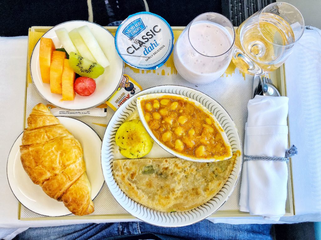 Jet Airways 737 MAX Business Class Meal