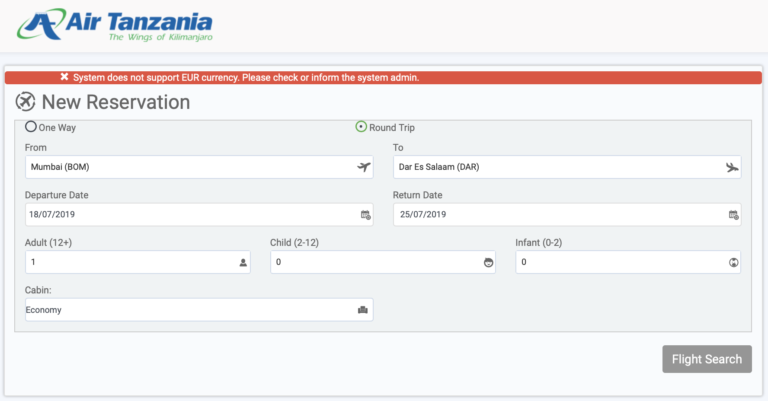 Fly Air Tanzania between Mumbai and Dar-Es-Salaam from July 2019 - Live