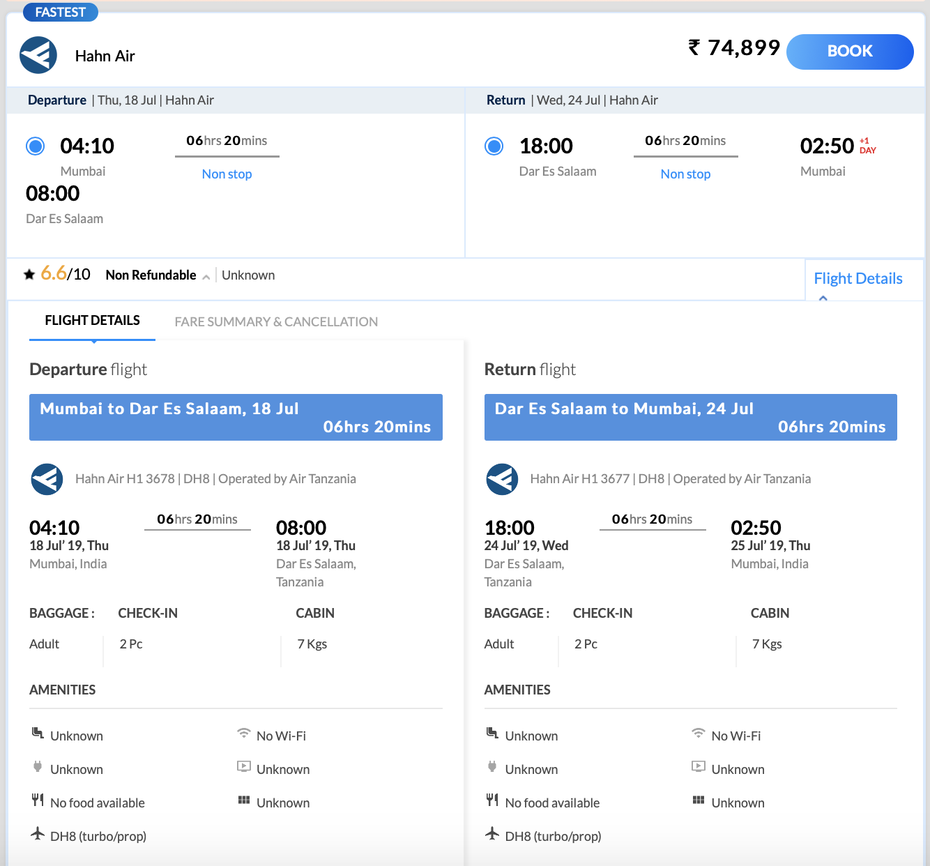 Fly Air Tanzania between Mumbai and Dar-Es-Salaam from July 2019 - Live ...