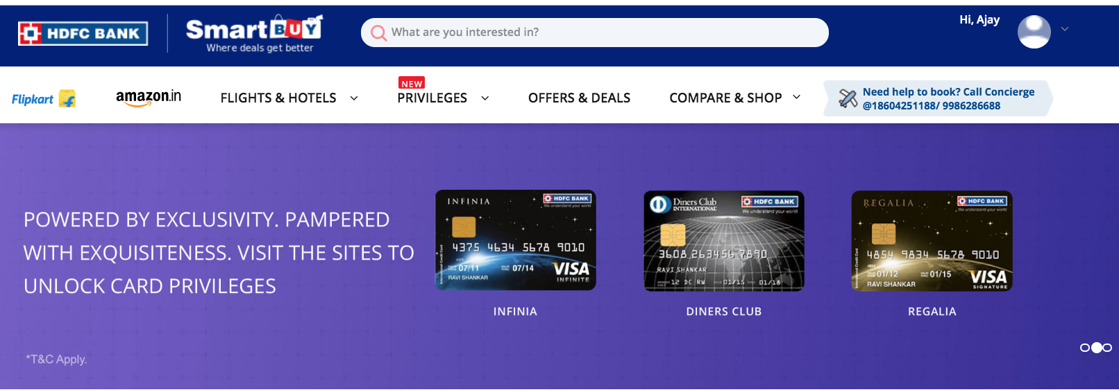HDFC Bank Credit Card points can be redeemed for flights by many more
