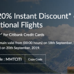 a discount card for a flight