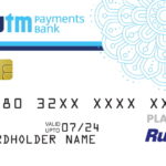 a credit card with a pattern and numbers