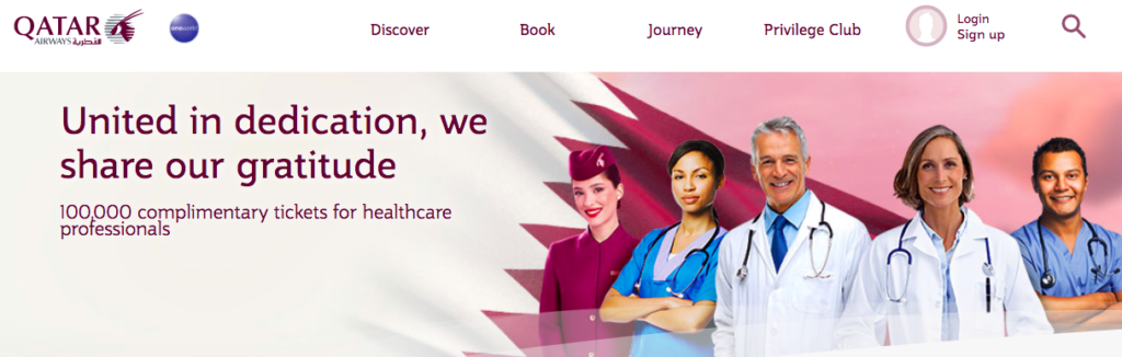 Qatar Airways HealthCare Workers