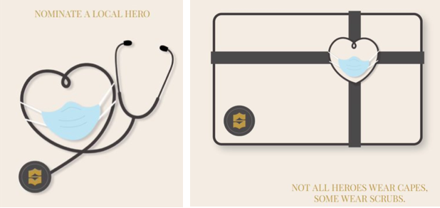 a stethoscope and a card holder