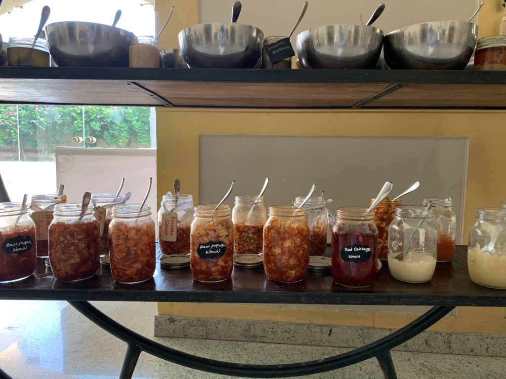 jars of food on a table