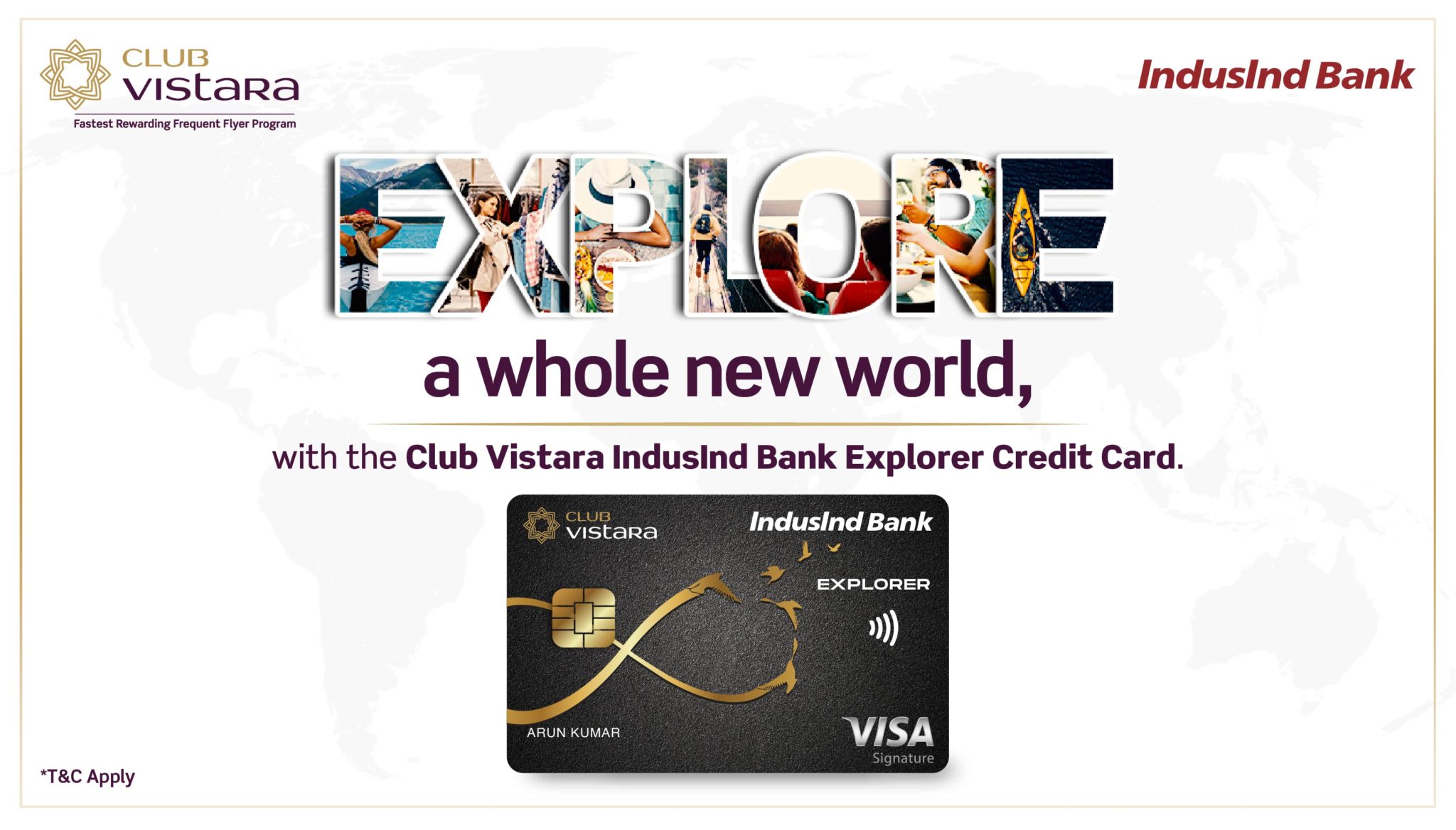 Unpacking the new Club Vistara IndusInd Bank Explorer Credit Card