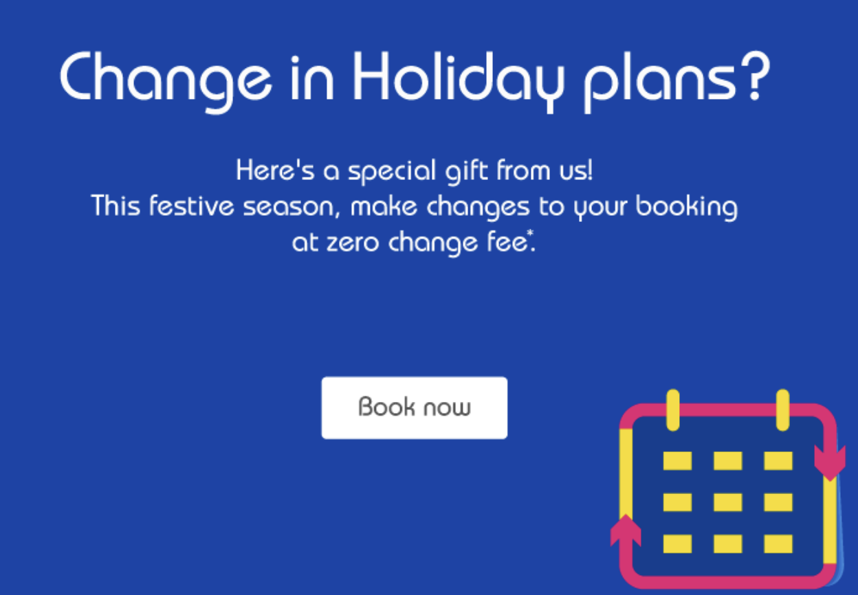 a blue screen with white text and a calendar