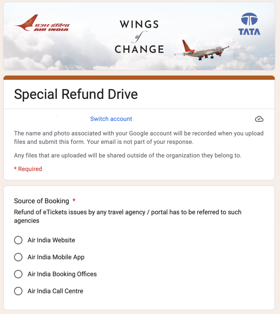 Air India launches special refund drive Live from a Lounge