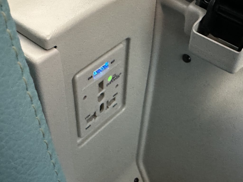 an electrical outlet in a wall