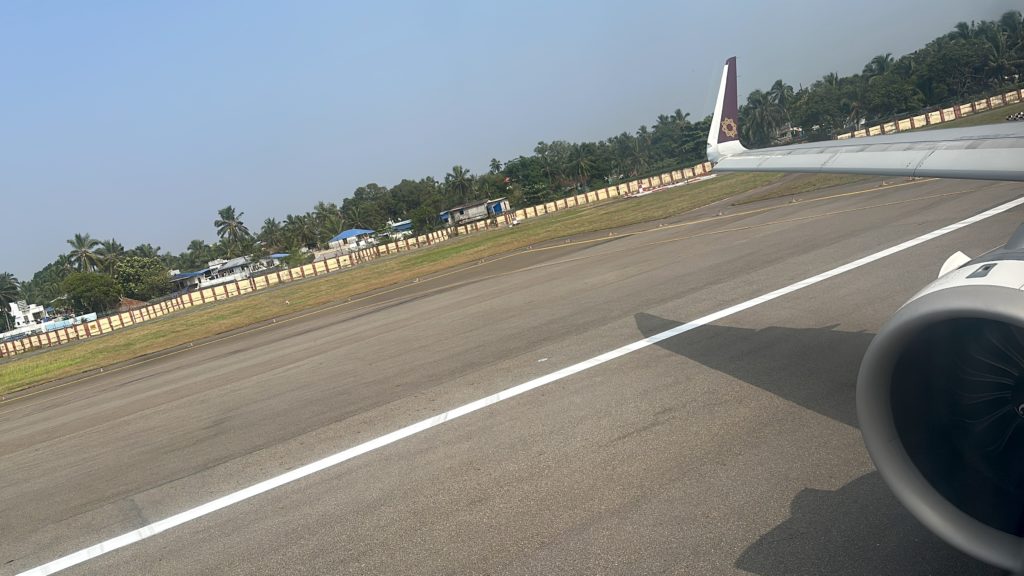 an airplane on a runway