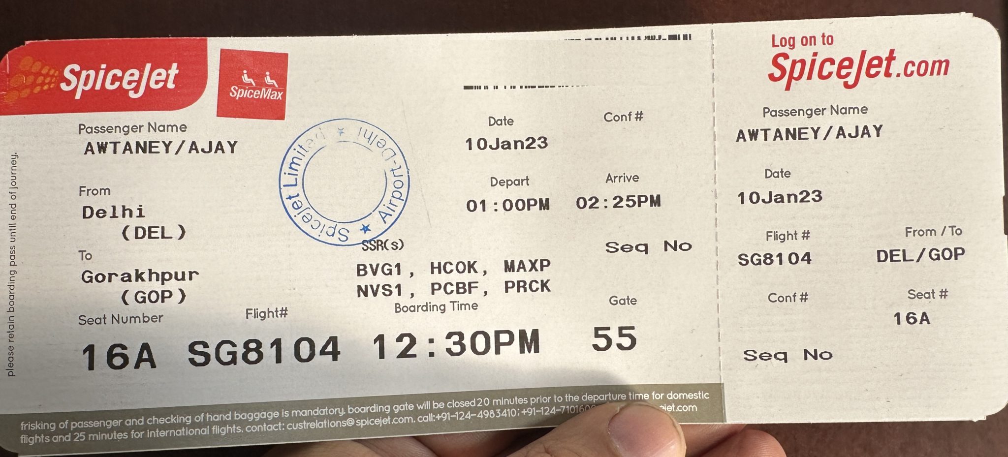 Spicejet Boarding Pass Redesign On Behance vrogue.co