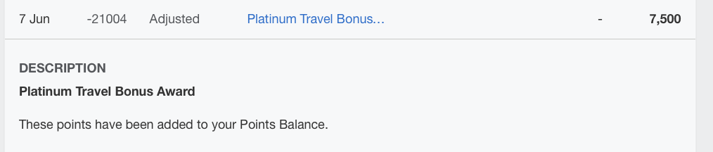 a screenshot of a travel bonus