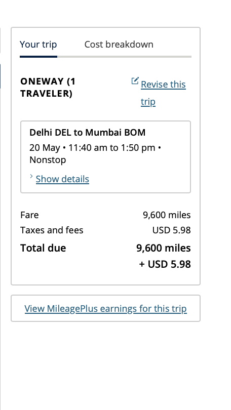 a screenshot of a travel ticket