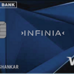 a blue and black credit card