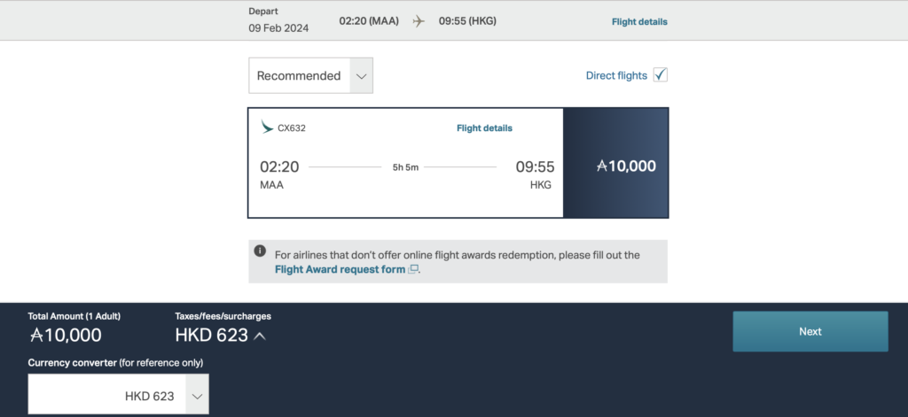 a screenshot of a flight registration