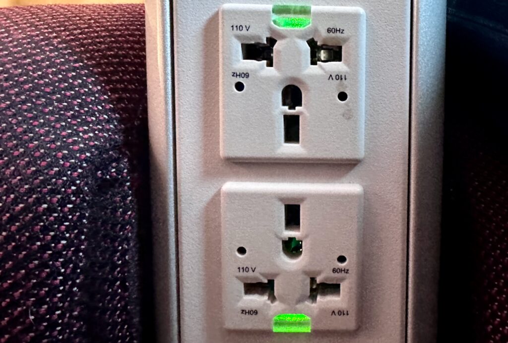 a close up of an outlet