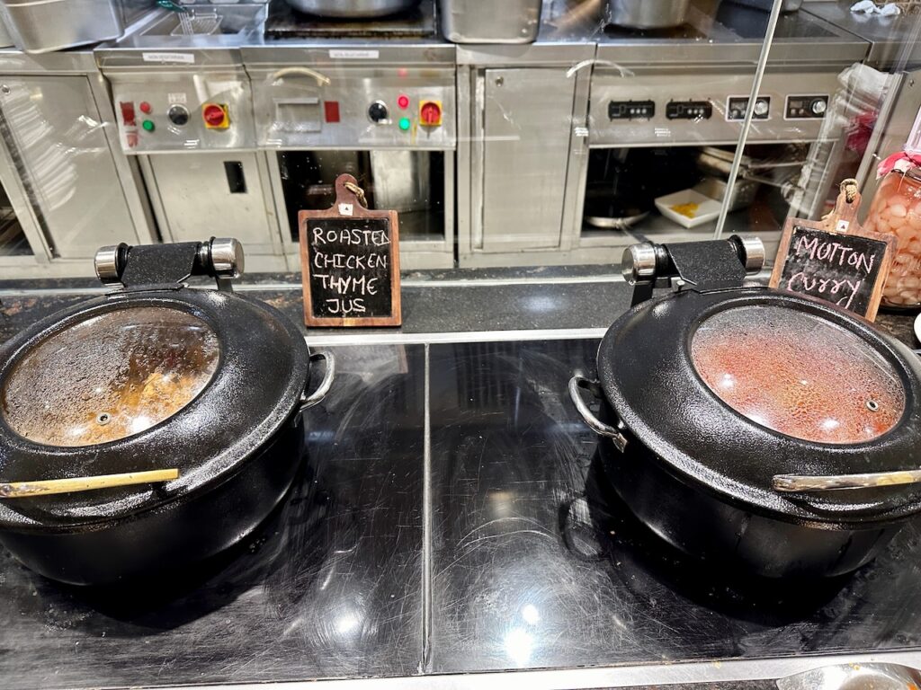 two pots on a counter