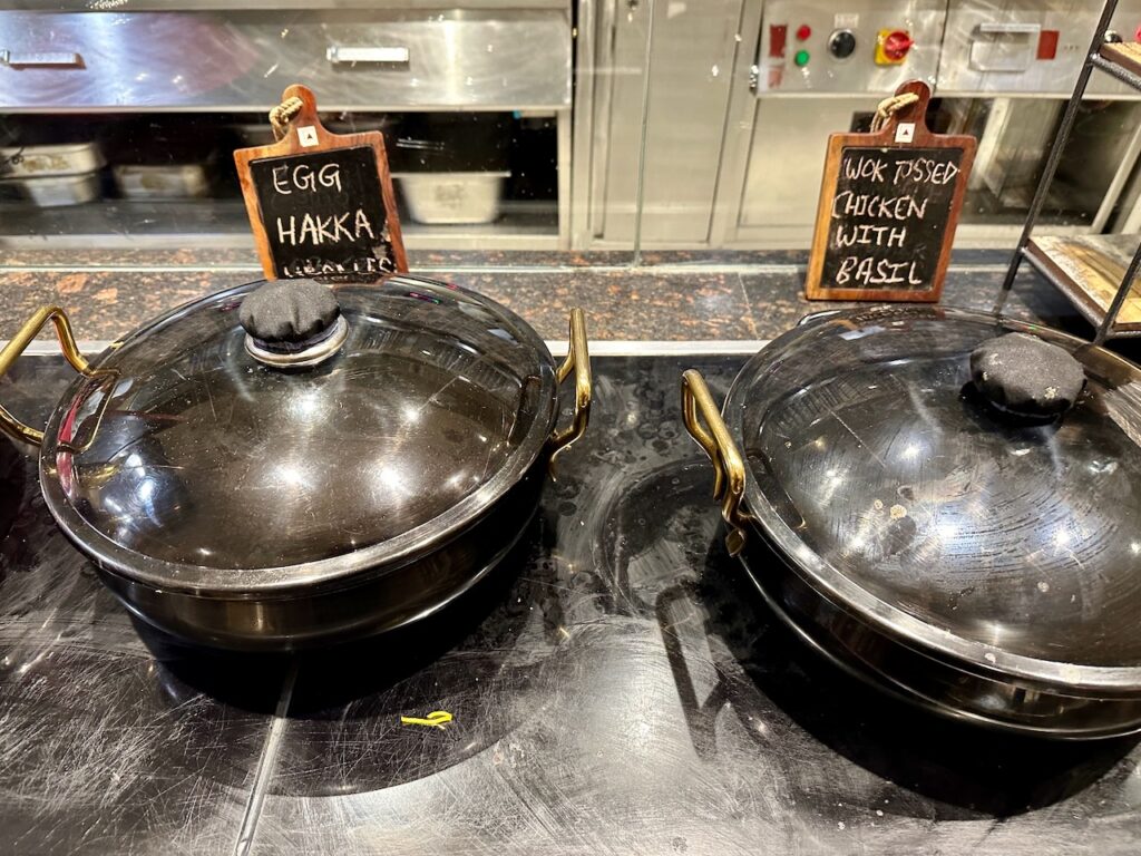 two pots on a counter