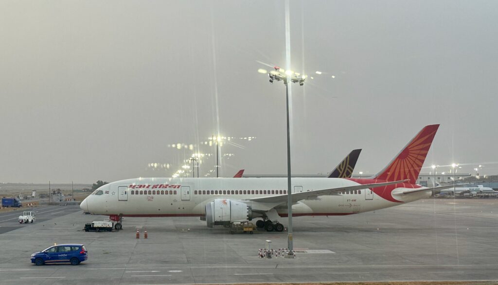 an airplane on the tarmac