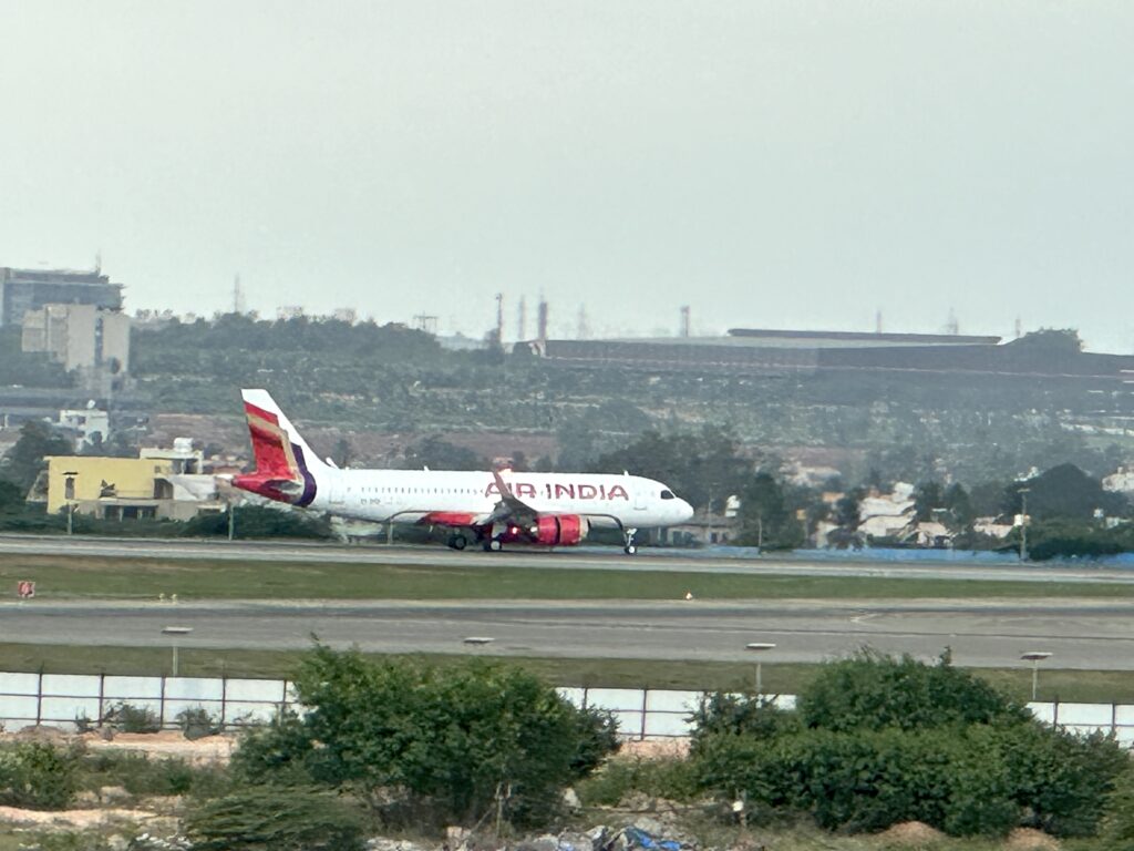 an airplane on a runway