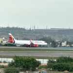 an airplane on a runway