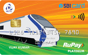 a credit card with a train on it