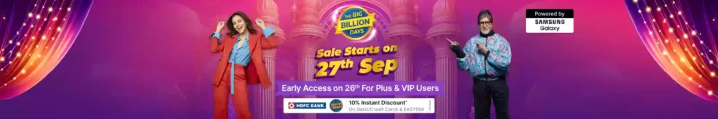 a purple advertisement with yellow text and blue letters