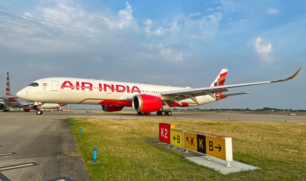 a large airplane on a runway