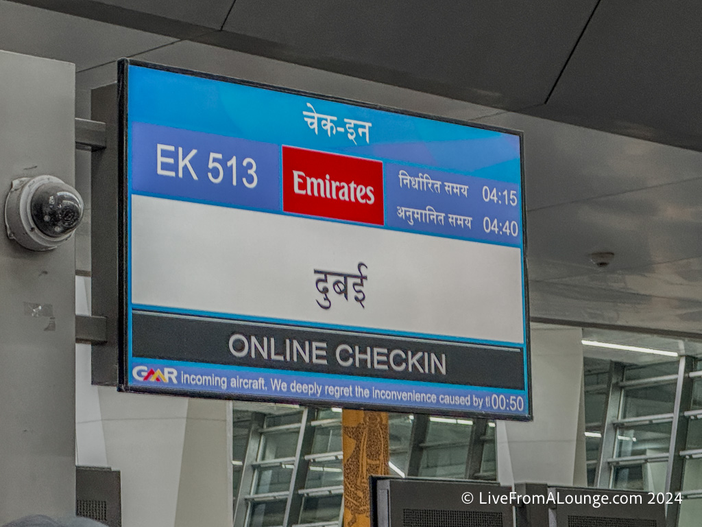 a sign at an airport