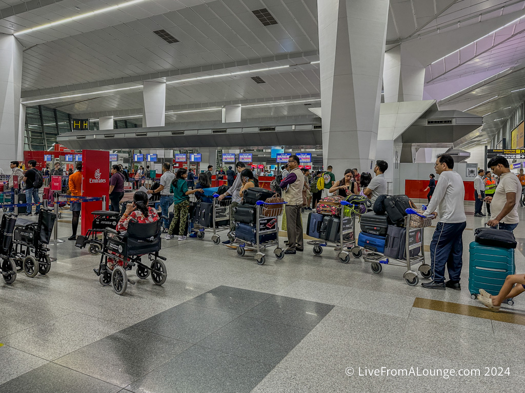 a group of people in a terminal