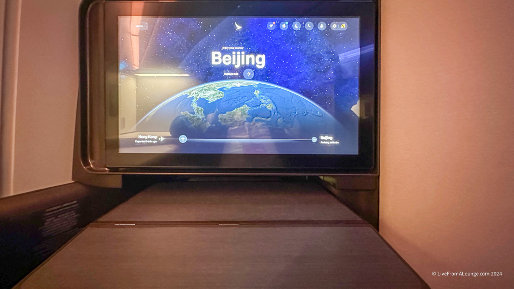 a television screen with a picture of the earth