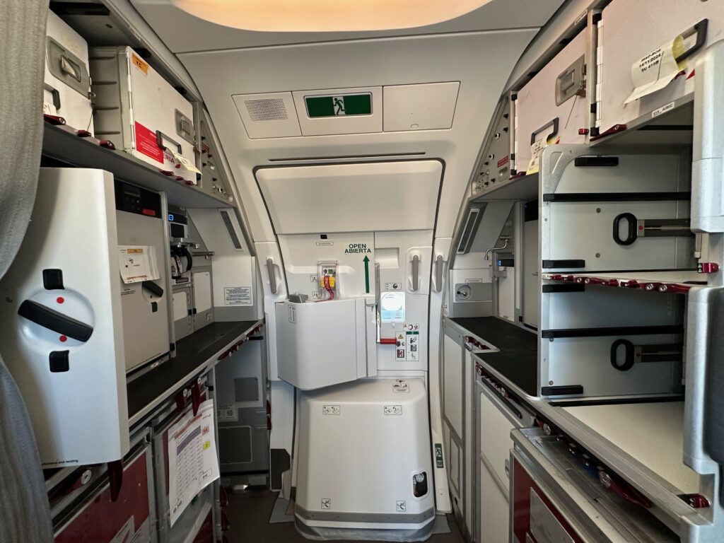 an airplane with a door open