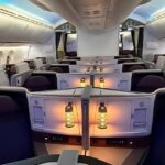 an inside of an airplane