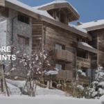 a building with snow on the ground