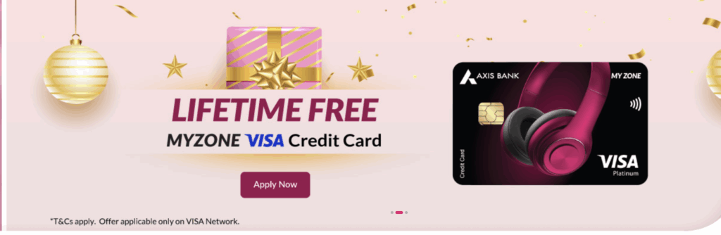 a credit card with a pink box and gold ribbon
