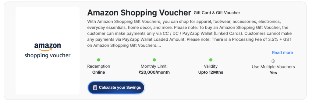 a screenshot of a gift voucher