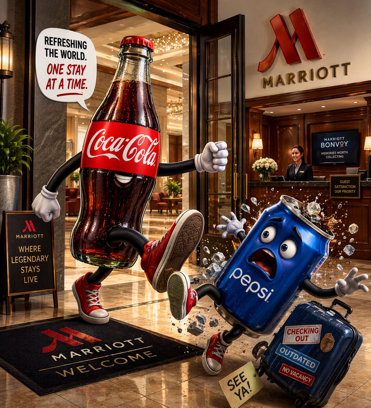 1 News Article Image Пузырьки Coca Cola возвращаются в отели Marriott спустя 35 лет