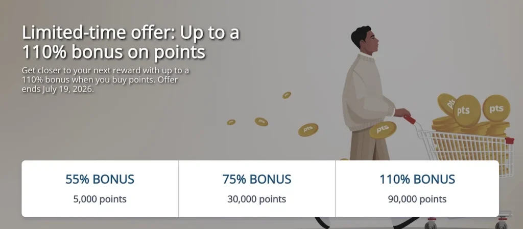 Deal: Buy Aeroplan miles with up to 110% Bonus through July 19, 2026